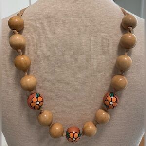 New Wood Flower Velvet Knot Necklace or Belt 81”
